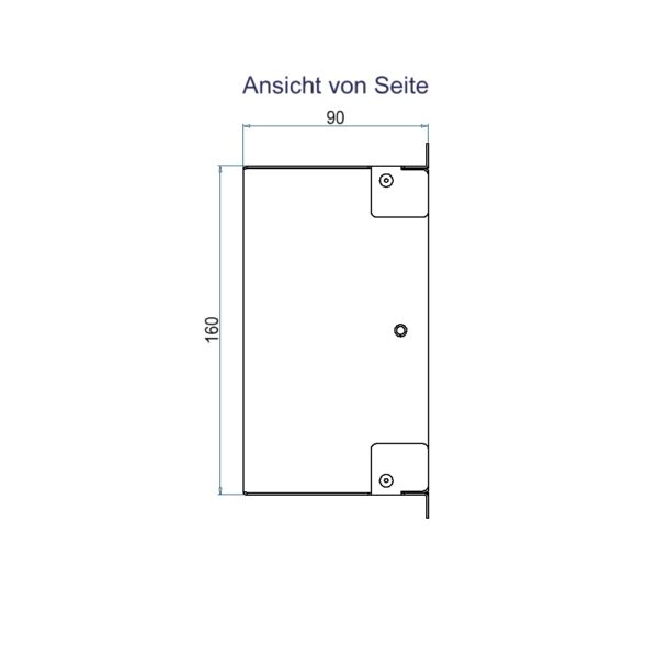 Produktbild WAD 135 500  -  Wandauslass WAD Gehäuse Typ 35 für Steckdoseneinsatz vertikal